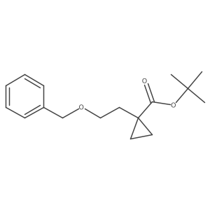 tert-Butyl 1-[2-(Benzyloxy)ethyl]cyclopropanecarboxylate结构式