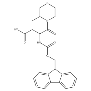 3-({[(9H-fluoren-9-yl)methoxy]carbonyl}amino)-4-(3-methylthiomorpholin-4-yl)-4-oxobutanoic acid结构式