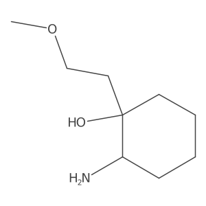 2-Amino-1-(2-methoxyethyl)cyclohexan-1-ol Structure