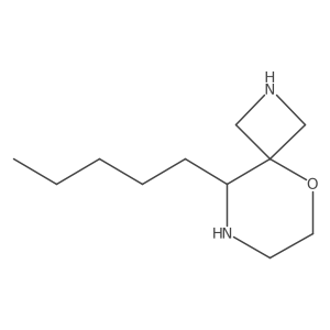 9-Pentyl-5-oxa-2,8-diazaspiro[3.5]nonane结构式