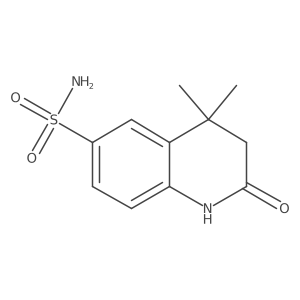 4,4-Dimethyl-2-oxo-1,2,3,4-tetrahydroquinoline-6-sulfonamide Structure