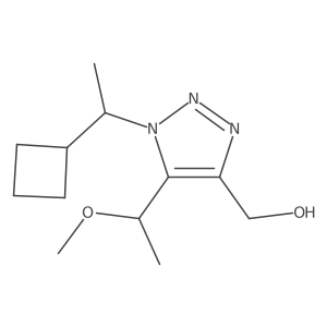 [1-(1-cyclobutylethyl)-5-(1-methoxyethyl)-1H-1,2,3-triazol-4-yl]methanol Structure
