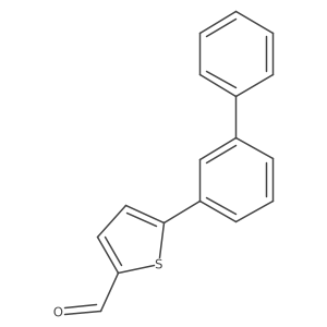 5-(3-Phenylphenyl)thiophene-2-carbaldehyde结构式