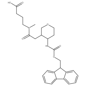 4-{2-[4-({[(9H-fluoren-9-yl)methoxy]carbonyl}amino)oxan-3-yl]-N-methylacetamido}butanoic acid Structure