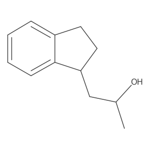 (2S)-1-(2,3-dihydro-1H-inden-1-yl)propan-2-ol结构式