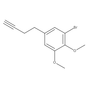 1-Bromo-5-(but-3-yn-1-yl)-2,3-dimethoxybenzene结构式