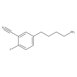 5-(4-Aminobutyl)-2-fluorobenzonitrile结构式