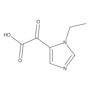 2-(1-ethyl-1H-imidazol-5-yl)-2-oxoacetic acid结构式