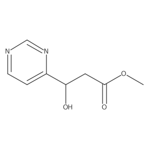 Methyl 3-hydroxy-3-(pyrimidin-4-yl)propanoate结构式