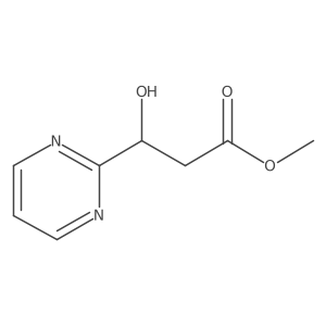 Methyl 3-hydroxy-3-(pyrimidin-2-yl)propanoate Structure