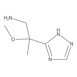 2-methoxy-2-(1H-1,2,4-triazol-3-yl)propan-1-amine Structure