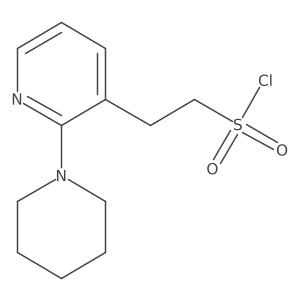 2-[2-(Piperidin-1-yl)pyridin-3-yl]ethane-1-sulfonyl chloride结构式