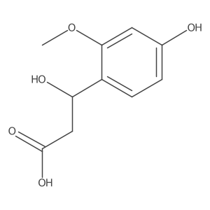 3-Hydroxy-3-(4-hydroxy-2-methoxyphenyl)propanoic acid Structure
