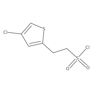 2-(4-Chlorothiophen-2-yl)ethane-1-sulfonyl chloride Structure