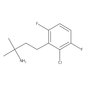 4-(2-Chloro-3,6-difluorophenyl)-2-methylbutan-2-amine Structure