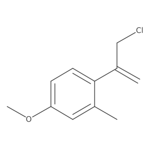 1-(3-Chloroprop-1-en-2-yl)-4-methoxy-2-methylbenzene Structure