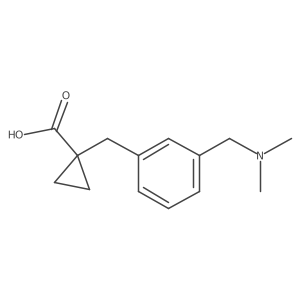 1-({3-[(Dimethylamino)methyl]phenyl}methyl)cyclopropane-1-carboxylic acid结构式
