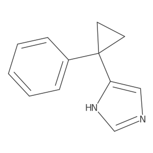 4-(1-phenylcyclopropyl)-1H-imidazole结构式