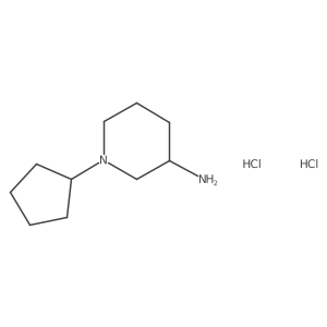(3S)-1-Cyclopentylpiperidin-3-amine;dihydrochloride结构式