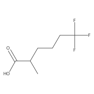 (2R)-6,6,6-Trifluoro-2-methylhexanoic acid结构式