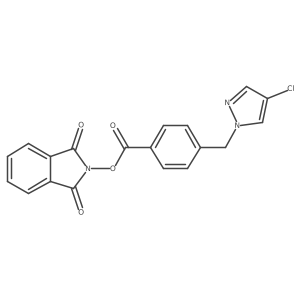1,3-dioxo-2,3-dihydro-1H-isoindol-2-yl 4-[(4-chloro-1H-pyrazol-1-yl)methyl]benzoate Structure