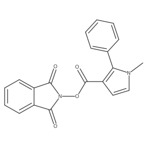 1,3-dioxo-2,3-dihydro-1H-isoindol-2-yl 1-methyl-2-phenyl-1H-pyrrole-3-carboxylate Structure