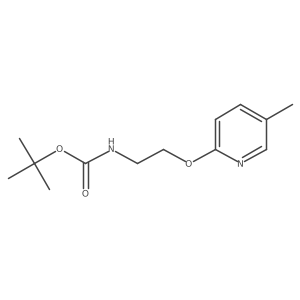 tert-Butyl N-{2-[(5-methylpyridin-2-yl)oxy]ethyl}carbamate结构式