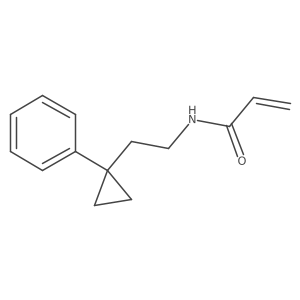 N-[2-(1-Phenylcyclopropyl)ethyl]prop-2-enamide Structure