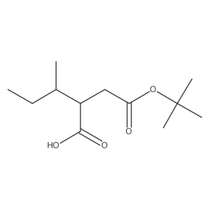 (2R)-2-(2-(tert-Butoxy)-2-oxoethyl)-3-methylpentanoic acid Structure