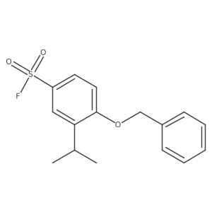 4-(Benzyloxy)-3-(propan-2-yl)benzene-1-sulfonyl fluoride结构式