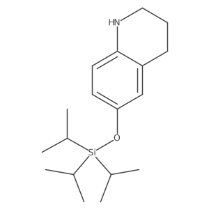 1,2,3,4-tetrahydro-6-[[tris(1-methylethyl)silyl]oxy]Quinoline结构式