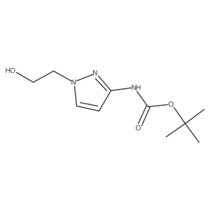 tert-butylN-[1-(2-hydroxyethyl)-1H-pyrazol-3-yl]carbamate结构式