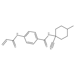 N-(1-cyano-4-methylcyclohexyl)-4-(prop-2-enamido)benzamide结构式