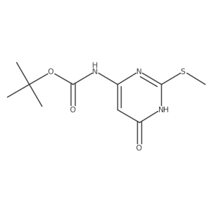 tert-butyl N-[6-hydroxy-2-(methylsulfanyl)pyrimidin-4-yl]carbamate Structure