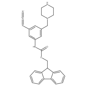 (9H-fluoren-9-yl)methyl N-{3-azido-5-[(piperazin-1-yl)methyl]phenyl}carbamate Structure