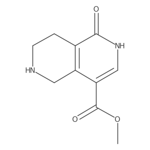 Methyl 1-hydroxy-5,6,7,8-tetrahydro-2,6-naphthyridine-4-carboxylate结构式