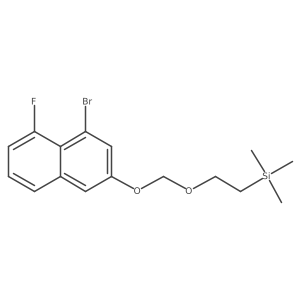 1-Bromo-8-fluoro-3-[[2-(trimethylsilyl)ethoxy]methoxy]naphthalene结构式
