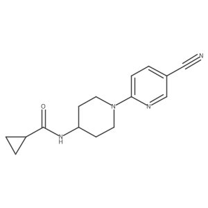 N-[1-(5-cyanopyridin-2-yl)piperidin-4-yl]cyclopropanecarboxamide Structure