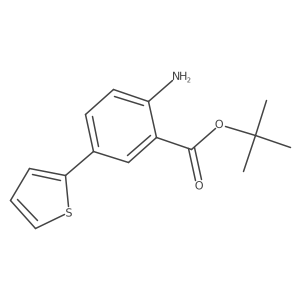 Tert-butyl 2-amino-5-(thiophen-2-yl)benzoate Structure