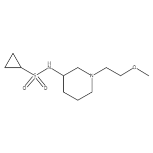 N-[1-(2-methoxyethyl)piperidin-3-yl]cyclopropanesulfonamide结构式