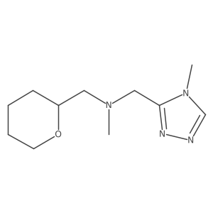 methyl[(4-methyl-4H-1,2,4-triazol-3-yl)methyl][(oxan-2-yl)methyl]amine Structure
