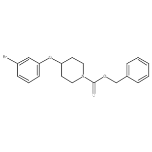 Benzyl 4-(3-bromophenoxy)piperidine-1-carboxylate Structure