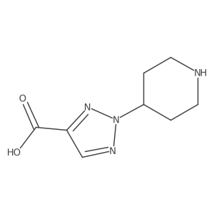 2-(piperidin-4-yl)-2H-1,2,3-triazole-4-carboxylic acid Structure
