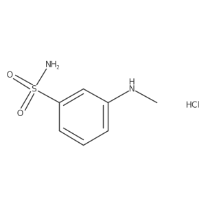 3-(Methylamino)benzene-1-sulfonamide hydrochloride Structure
