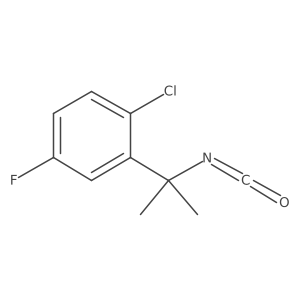 1-Chloro-4-fluoro-2-(2-isocyanatopropan-2-yl)benzene结构式