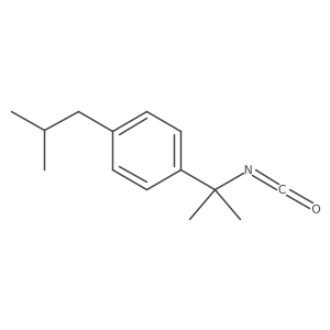 1-(2-Isocyanatopropan-2-yl)-4-(2-methylpropyl)benzene Structure