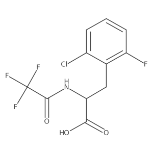 3-(2-Chloro-6-fluorophenyl)-2-(2,2,2-trifluoroacetamido)propanoic acid Structure