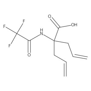 2-(Prop-2-en-1-yl)-2-(2,2,2-trifluoroacetamido)pent-4-enoic acid结构式