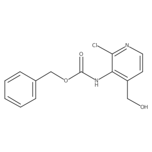 benzyl N-[2-chloro-4-(hydroxymethyl)pyridin-3-yl]carbamate Structure