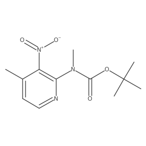 tert-butyl N-methyl-N-(4-methyl-3-nitropyridin-2-yl)carbamate Structure